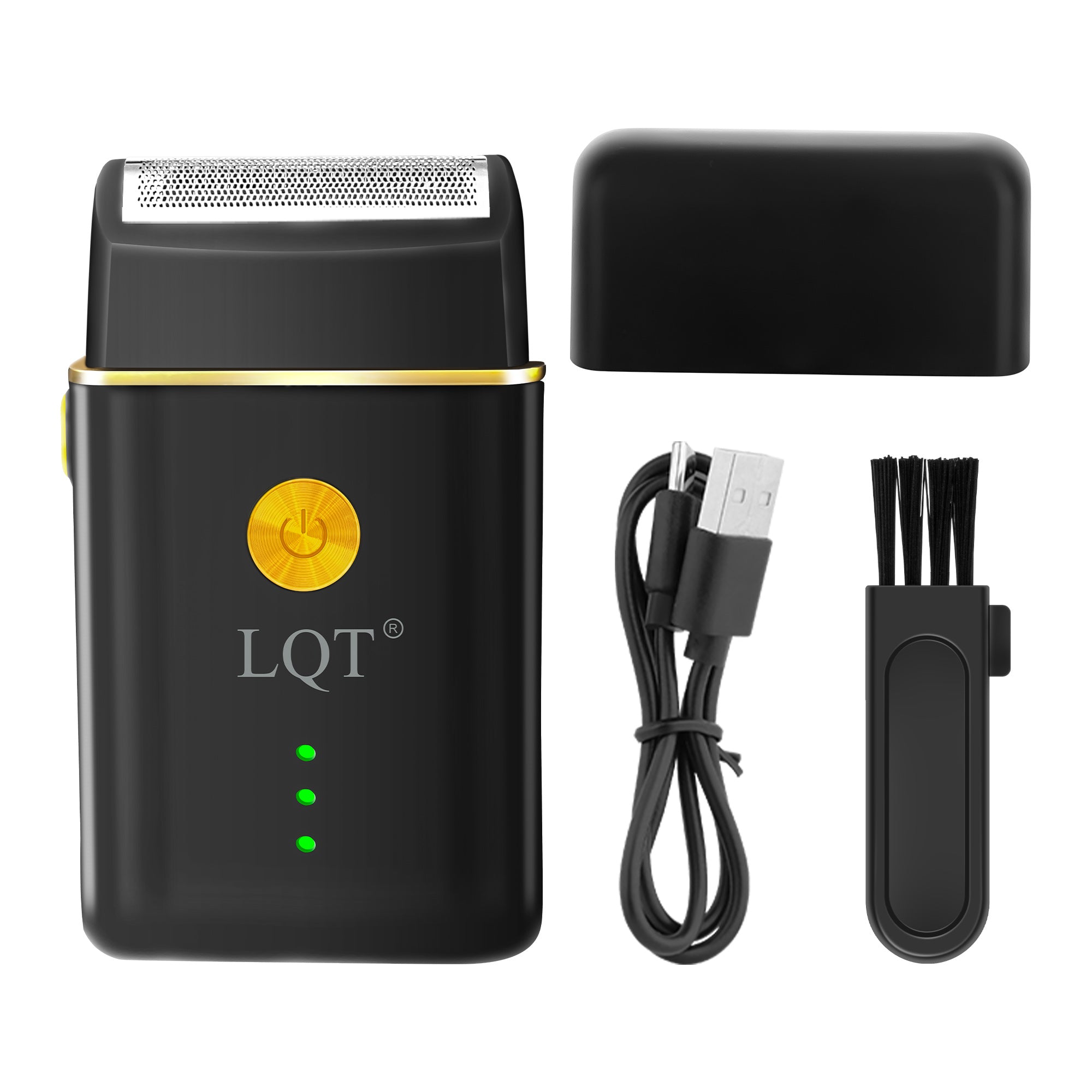 Black-Gold Luxury Portable Electric Shaver