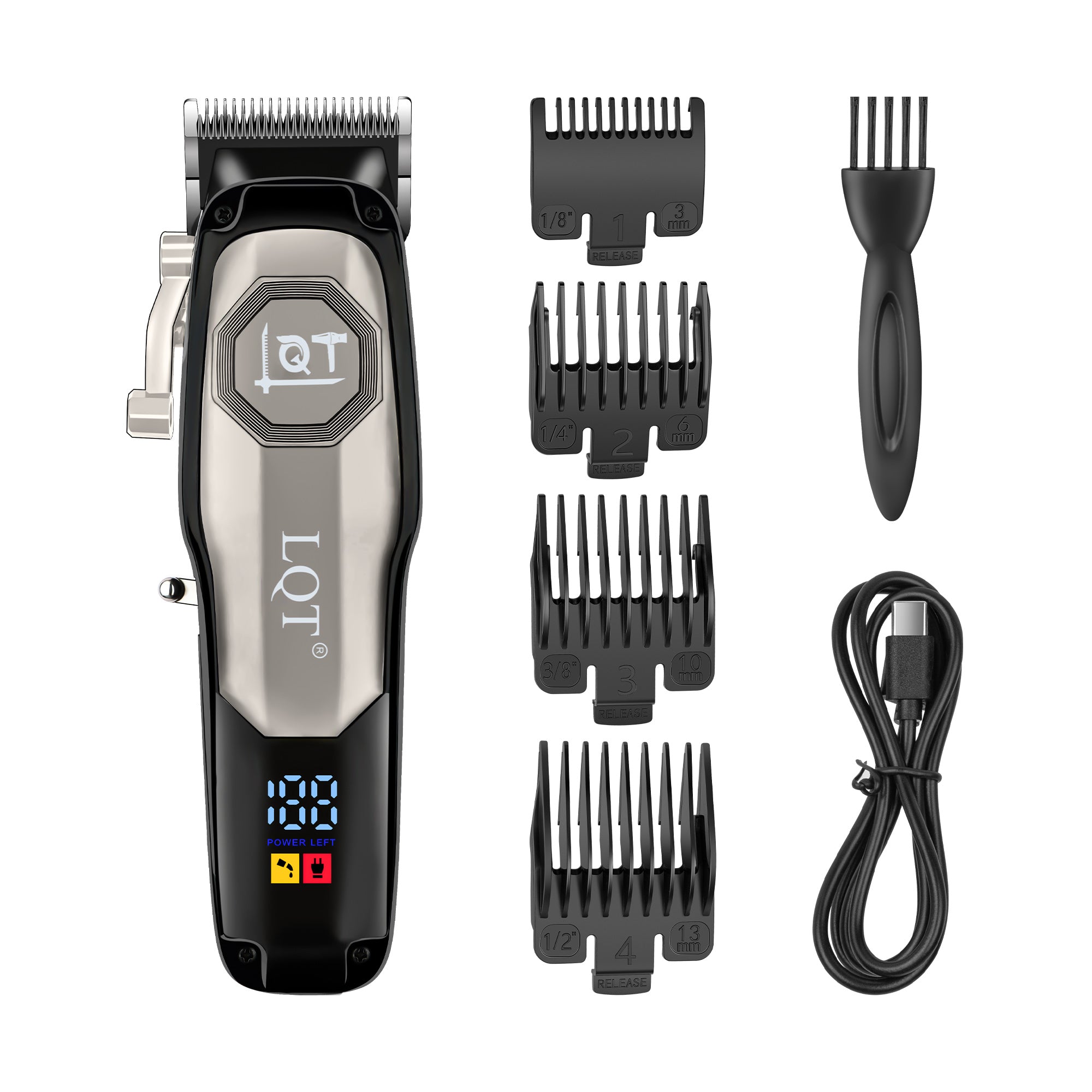 Trendy Multi-Texture Digital Hair Clipper
