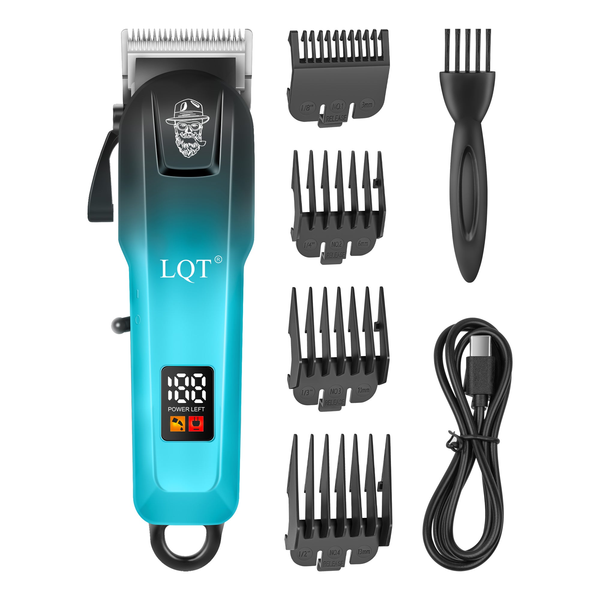 Gradient Personalized Vibrant Fun Print Digital Hair Clipper
