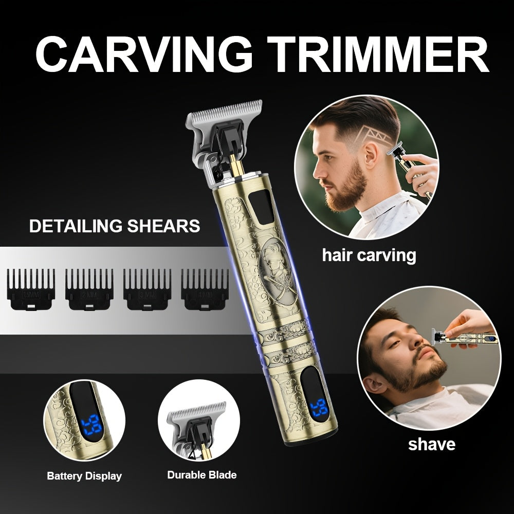LQT 3pcs Men's Electric Professional Hair Clipper