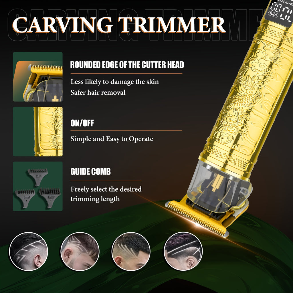 LQT 3pcs Men's Professional Hair Clipper