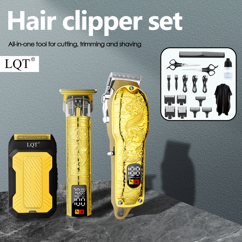 LQT 3pcs Men's Professional Hair Clipper