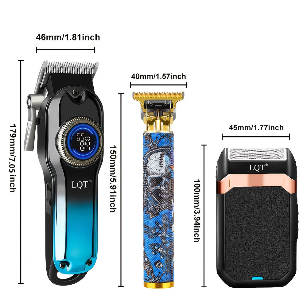 LQT 3pcs Electric Hair Clipper Set