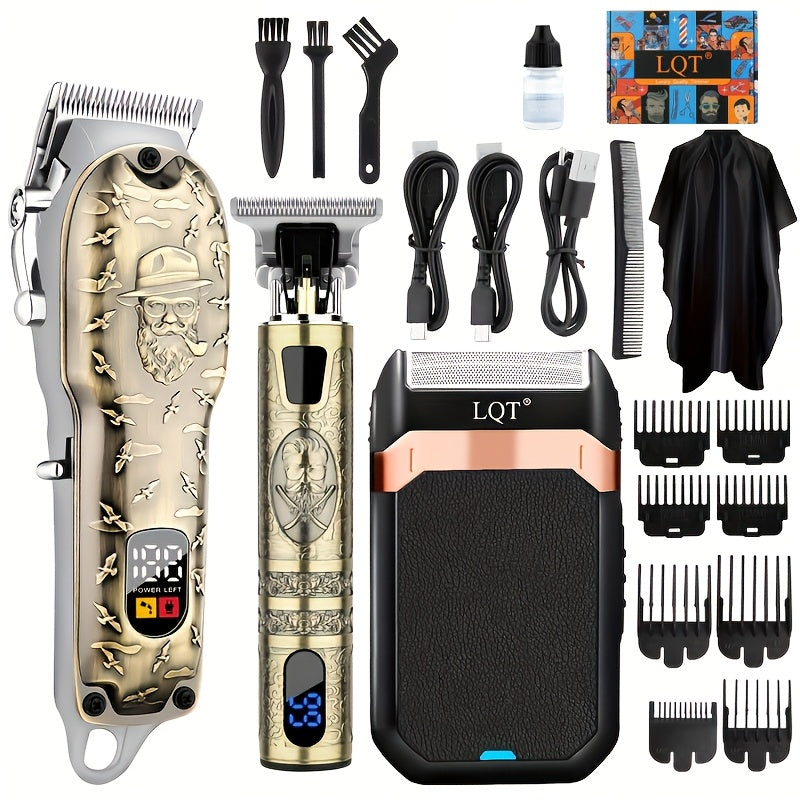 LQT 2pcs/3pcs Men'S Electric Hair Clipper