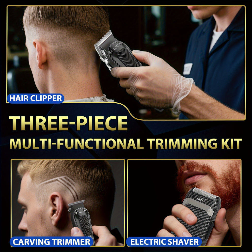 LQT Men'S Professional Electric Haircut Clippers | LED Digital Display