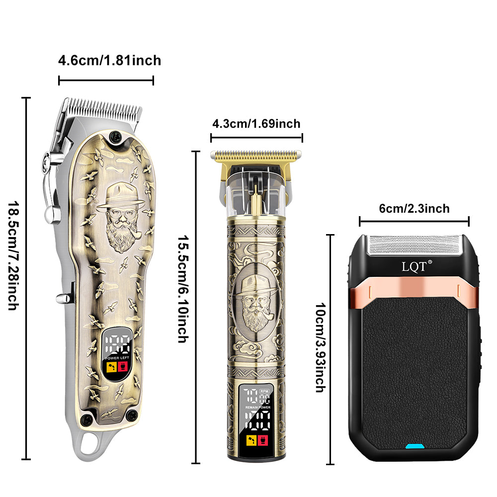 LQT Opulent Retro Bronze pipe Grooming Kit