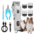 LQT Professional Cordless Rechargeable Heavy-Duty Low-Noise Pet Grooming Scissors Suitable for Dogs - LQT