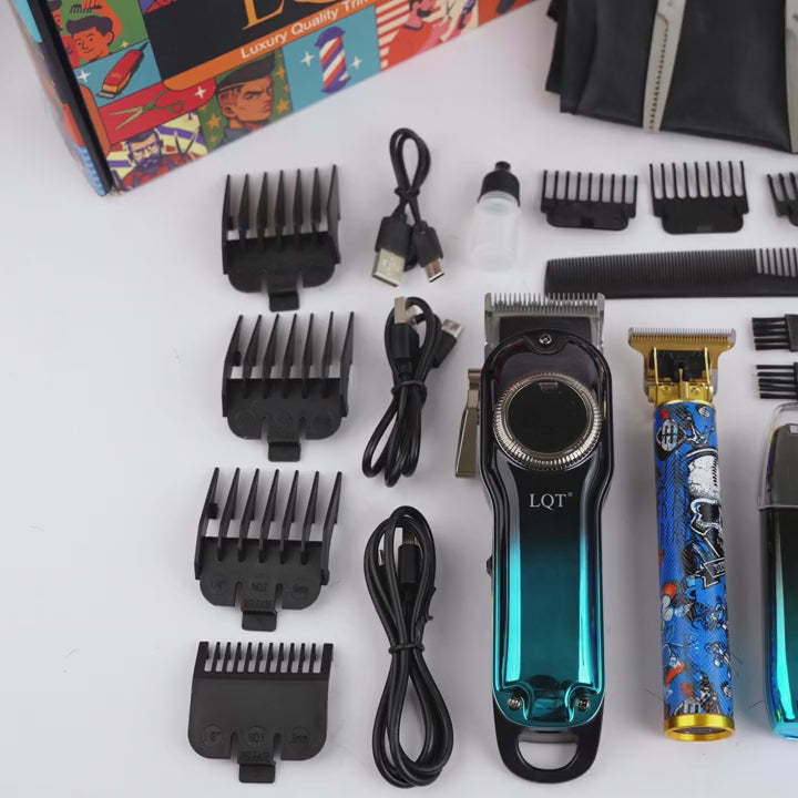 LQT 1/2/3pcs Blue Hair Clipper