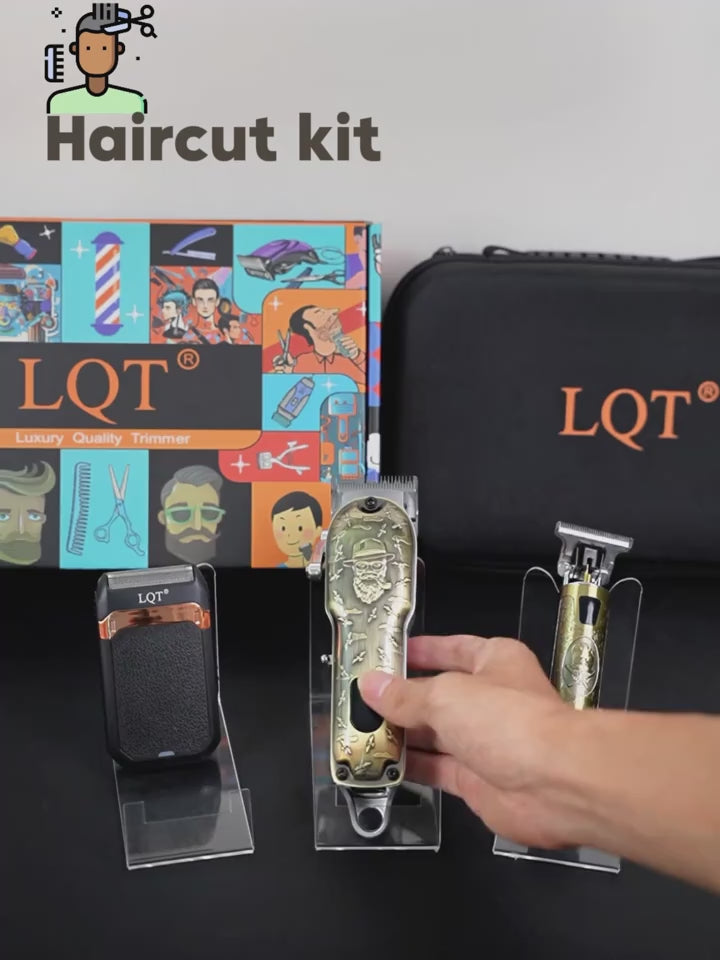 LQT 3pcs Men's Electric Professional Hair Clipper